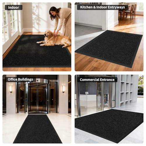 18" x 30" Front Door Mat Outdoor Entrance Low Profile Doormat - size: 1'6" x 2'6" (Runner)
