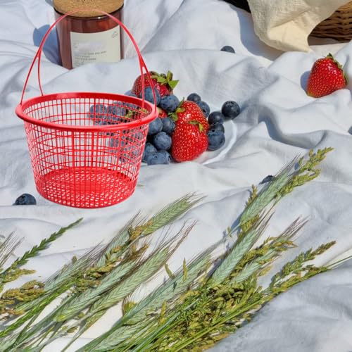 10pcs Fruit Pick Basket for Strawberry Small Fruit Basket Strawberry Cherry Container - size: 18.00X18.00X10.50CM