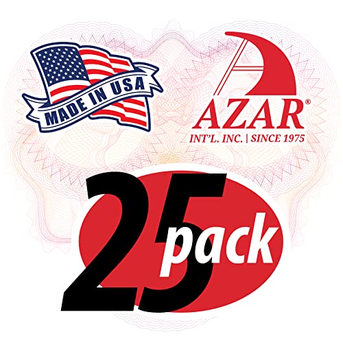 Azar Displays 252012-25PK Acrylic Trifold Brochure Holder Plastic Counter top Organizer 25-Pack, Clear - size: 25-Pack, style: No Business Card Pocket