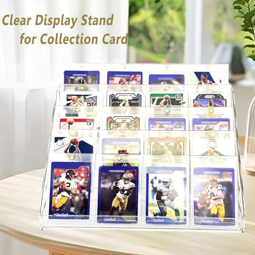 Sticker Display Stand, 7-Tier Acrylic Card Display Risers for Vendors - color: 1 Pack