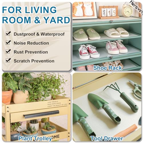 Hersvin Shelf Liner, 10in x 20ft Clear Dot Kitchen Cabinet Lining - color: Clear Dot, size: 10"W x 240"L
