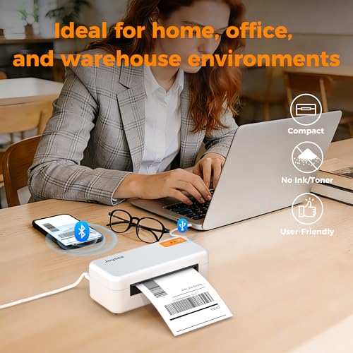 Joysea Bluetooth Shipping Label Printer, E41 4x6 Wireless Thermal Printer