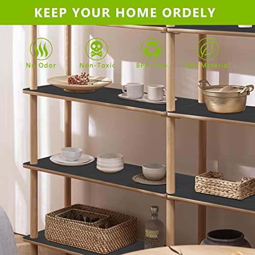 Anze Shelf Drawer Liner for Kitchen Cabinets, Black, 23.6 x 78.7 in - color: Black, size: 23.6"W x 78.7"L