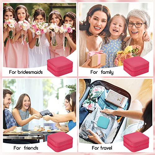 Taiyin 6/12/50 Pcs Travel Jewelry Case Bulk - color: Rosy