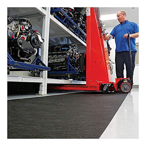 PIG Grippy Floor Mat | Industrial Entrance Mat with Adhesive Backing | 4' x 100' Mat Runner | Black | GRP48200-BK - color: Black, size: 4' W x 100' L