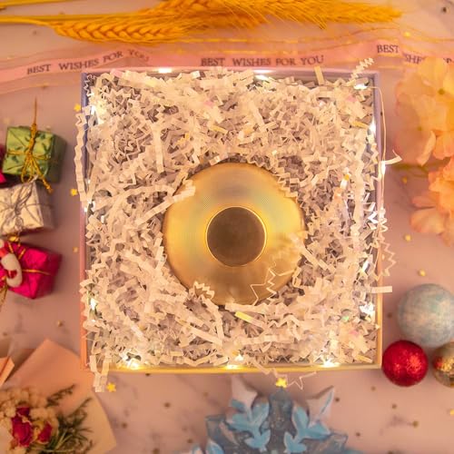 Caleihd Crinkle Cut Paper Shred Filler Gift Cushion Streamer Diamond White - color: Diamond White