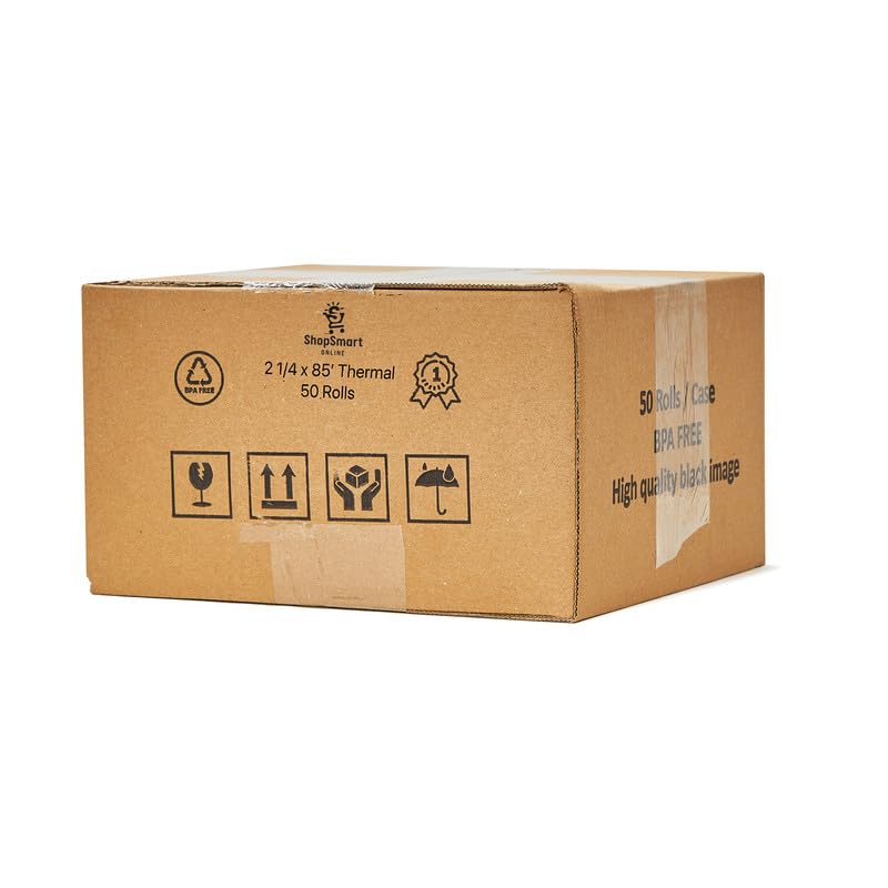 (100 Rolls) 2 1/4 x 85 (48 GSM Paper thickness) Thermal Paper rolls Fits Most Credit Card Terminals VX510 VX570 FD50 T4220 FD50 FD55 FD130 T4220 T4230 from ShopSmartOnline