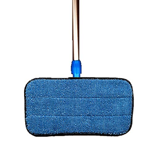Real Clean 10 Inch Microfiber Wet and Dry Mop Pad Refills Fits 9 to 10 Inch Mop Frames(Pack of 6)