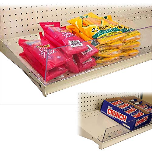 3" H Acrylic Front Fence Lip for Gondola or Wood Shelf with 1/4" Holes, Clear, 48" L, 10 Pack - size: 10 Pack, style: 3" H x 48" L