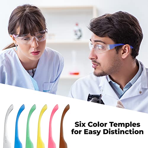 amoolo Blue Safety Glasses, ANSI Z87.1 Impact Resistant, 24 Pack, Adult - color: Blue, size: Adult's Size - 24 Pack
