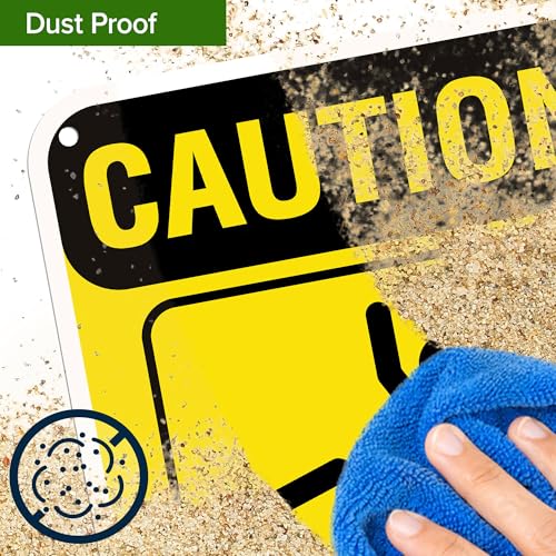 Caution Slippery When Wet Sign or ICY Sign, 12"x18" Polyethylene, - size: 12x18 Polyethylene