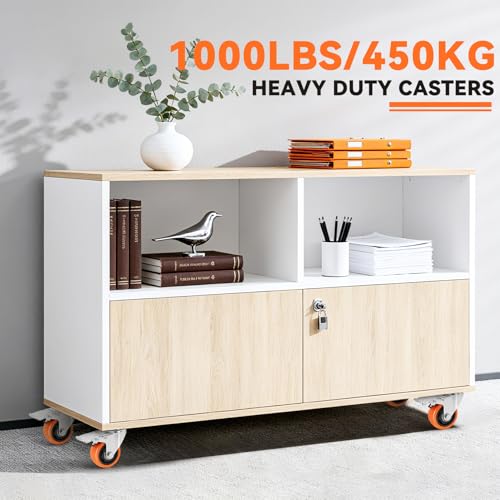 WBD WEIBIDA 3 Inch Swivel Caster Wheels with Brake, Safety Dual Locking Casters Set of 4 Heavy Duty of 1000lbs, Premium Polyurethane Wheels for Furniture and Workbench((Screws and Spanner) - size: 3 INCH