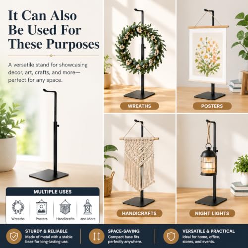 Adjustable Purse Display Stand & Tabletop Banner Stand Load:8lbs