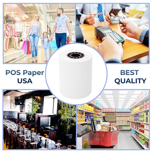 2 1/4" x 85' Thermal Paper (50 Rolls/Case) - BPA Free - color: White, size: 2 1/4" x 85' (50 Rolls)