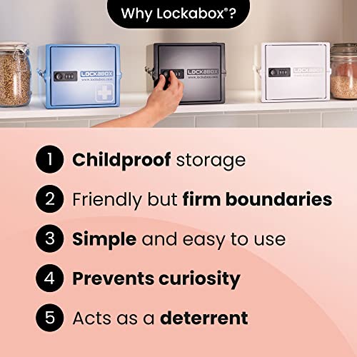 Lockabox One™ 10L Lockable Storage Box and Lock Box with Code (Jet) - color: Jet