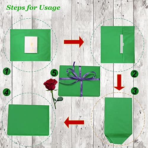 100 Sheets Green Tissue Paper Artdly 14 x 20 Inches Green Wrapping Paper Bulk for Weddings Birthday DIY Project Christmas - color: Green, size: 14x20 Inch (Pack of 100)