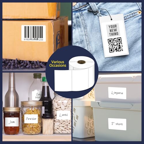 LLIKED 700 Thermal Shipping Labels 3"x2", Strong Adhesive Labels - size: 3"x2"-1 Roll