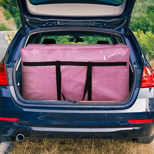 Windyun 4 Pack 57 Gallon Extra Large Moving Bags XXL Heavy Duty Storage Bag - color: Pink, size: 57 Gallon