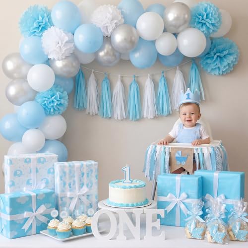 woric 120 Sheets Baby Tissue Paper Bulk 20 x 14 Inch - color: Blue Baby Shower