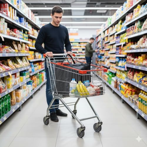 Bodaon 2PK Insulated Grocery Bags with Reinforced Baseboard, X-Large, Black - color: Black, size: X-Large with Hard Bottom