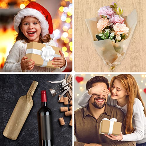 NEBURORA 60 Sheets Kraft Tissue Paper Set Brown Gift Wrap Paper(Kraft) - color: Kraft