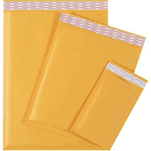 Aviditi Kraft Bubble Mailers #5, 10 1/2" x 16", Self-Seal, Padded Envelopes for Packing, Mailing and Shipping, Case of 70 - size: 70 PER CASE, style: Self-Seal