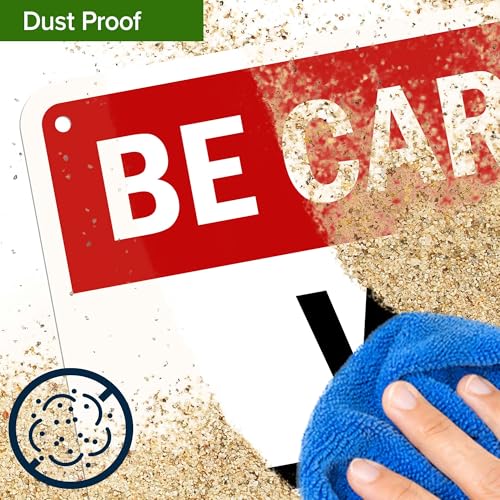 Be Careful Wet Floor Sign, 10x7 Inches, Rust Free .040 Aluminum, Fade Resistant, Made in USA by My Sign Center - size: 7x10 Aluminum