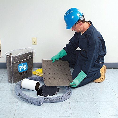 PIG Spill Kit in See-Thru Bag | Absorbs up to 5 Gallons | KIT274