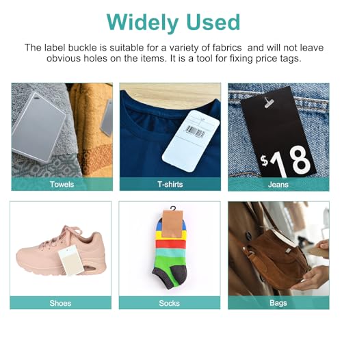 uxcell 2000pcs 0.2 Inch Micro Tagging Gun Fasteners, Tag Pins Clothing Tagging Barbs Attachments Plastic Garment Price Tag Barb for Cloth