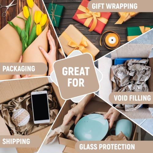 18" Paper Dispenser with Cutter + Brown Kraft Paper Roll - color: Natural Kraft, size: 1 Roll + Dispenser