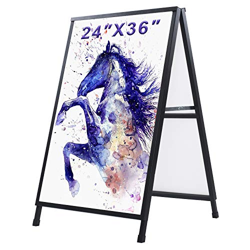 AKTOP Heavy Duty A Frame Sidewalk Signs 24 x 36 Inch - style: Basic