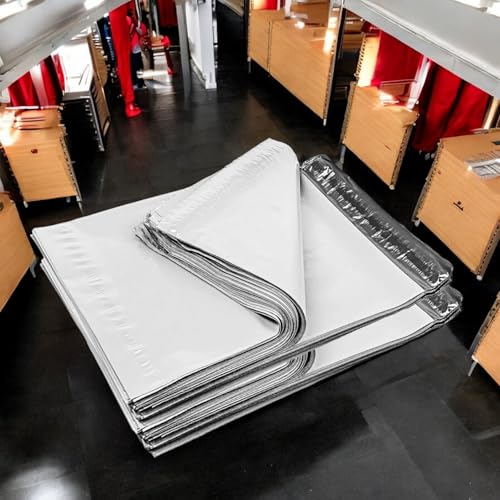 iMBAPrice 200 10x13 White Poly MAILERS ENVELOPES Bags 10x13 (Total 200 Bags) - color: White, size: 10" X 13"