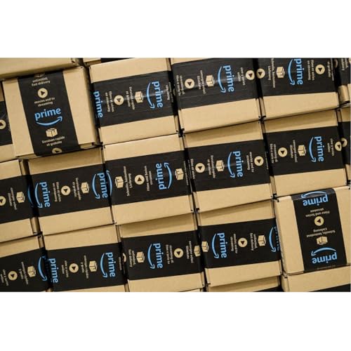 Amazon.in branded Prime Packaging Tape with Strong Adhesive No Residue Easy to Use & Pack Items Multipurpose Usage (Black, 1 Pc)