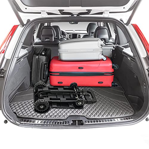 Folding Hand Truck Small Dolly,Foldable Utility cart with 4 Wheels - color: 4 Wheel Iron