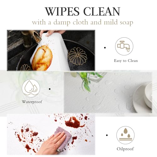 Beautysaid Shelf and Drawer Liner for Kitchen Cabinet Non Adhesive Non Slip - color: White, size: 12"W x 118"L
