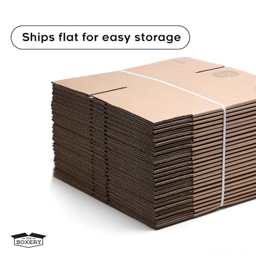The Boxery 4"x4"x12" Corrugated Cardboard Boxes 25-Pack - size: 4 x 4 x 12"