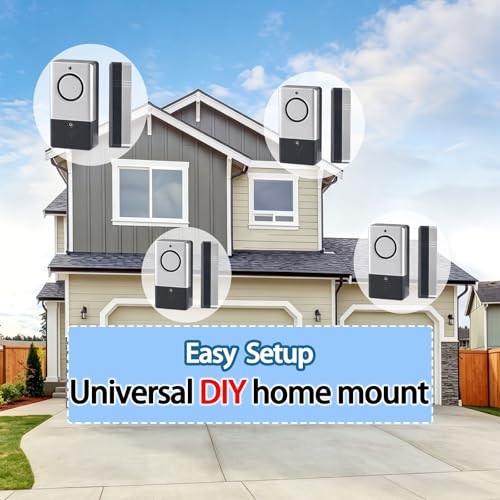 Window Door Alarm for Kids Personal Home Security Alarms with Chime for House, RV, Office, Business Safe - color: silver gray