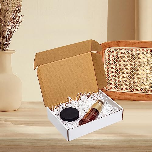 Wowxyz Shipping Boxes 9x6x2" 60 Pack White Corrugated Cardboard Box Mailer - size: 9x6x2"