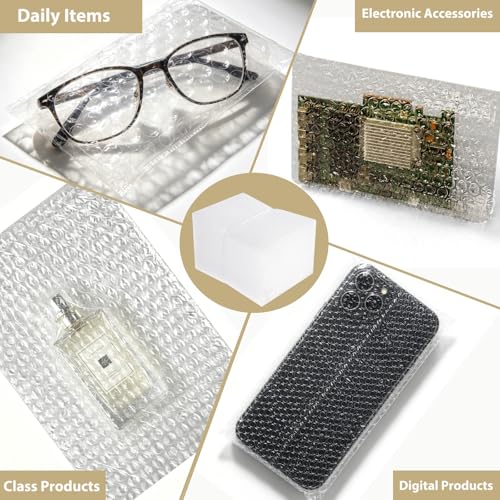 100PCS 6x8" Clear Bubble Pouches Wrap,Double Wall Cushioned Wrap,Shockproof - size: 6X8''-100PCS