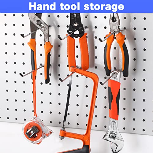 Moxweyeni 6 Inch 100 Pcs Pegboard Hooks Peg Board Stainless Steel Hangers - size: 6 Inch