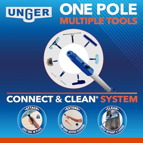 Unger Professional Stainless Steel Heavy-Duty Squeegee, 12", Silver - size: 12-inch, style: 12” Stainless Steel Squeegee