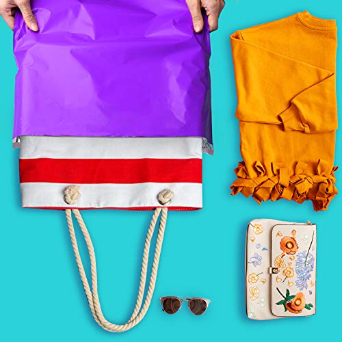 Metronic Poly Mailers 12x15.5 200 Pack Shipping Bags for Clothes in Purple - color: Purple, size: 12x15.5 200PC