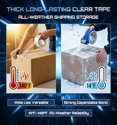 Clear Packing Tape Refills Heavy Duty,36 Pack,2.7 Mil,1.88"×68 Yd - size: 1.88 inch - 36 Pack