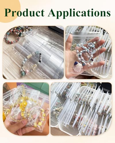50Pcs Anti Tarnish Jewelry Bags Clear Pvc Jewelry Storage Pouches with Zipper Plastic Packing for Earrings (Pvc Jewelry Bags Large 4.13x4.25 in) - color: 50Pcs Pvc Jewelry Bags Large 4.13x4.25 in