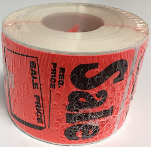 LS2PRI Sale Price Regular Price Permanent Pricing Pre-Printed Label Sticker (250 Per Roll) Retail Business Store Labels (2" x 3") - size: 2" x 3"