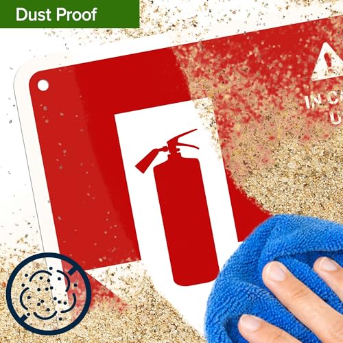 Osha Fire Extinguisher Instruction Warning Bilingual Sign, 10x7 Inches, 55 mil thick HDPS (high density polystyrene), Made in USA by My Sign Center - size: 7x10 Polystyrene