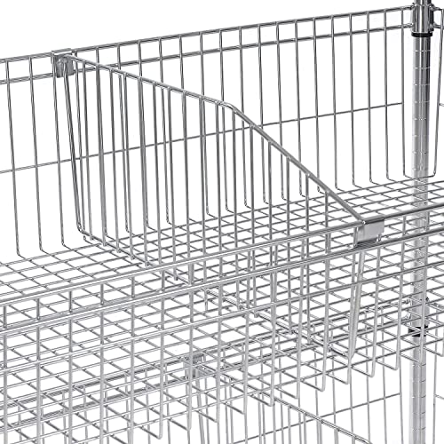 Optional Dividers for Wire Baskets Size: 1" H x 18" W x 11" D