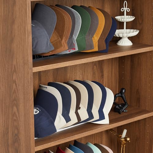 MACOPRO Hat rack for wall, Hat Organizer for Baseball Caps, White 2 Packs - color: 2Packs-White