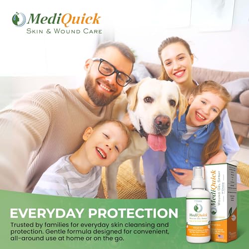 MediQuick First Aid Gel, Hypochlorous Acid Spray, 12-Hour Protection, 4 oz - size: Hydrogel Spray (4 Ounce)