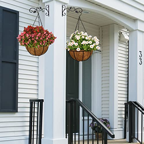 Legigo 6 Pack 14 Inch Hanging Basket Coco Liners Replacement, Round - color: 6pcs, size: 14 Inch